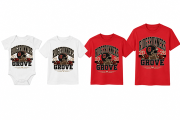 2026 Grove Ridgerunners Infant/Toddler Football & Cheer Shirt — Pre-Order