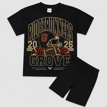 Kids Cotton Biker Short Set + Ridgerunners DTF
