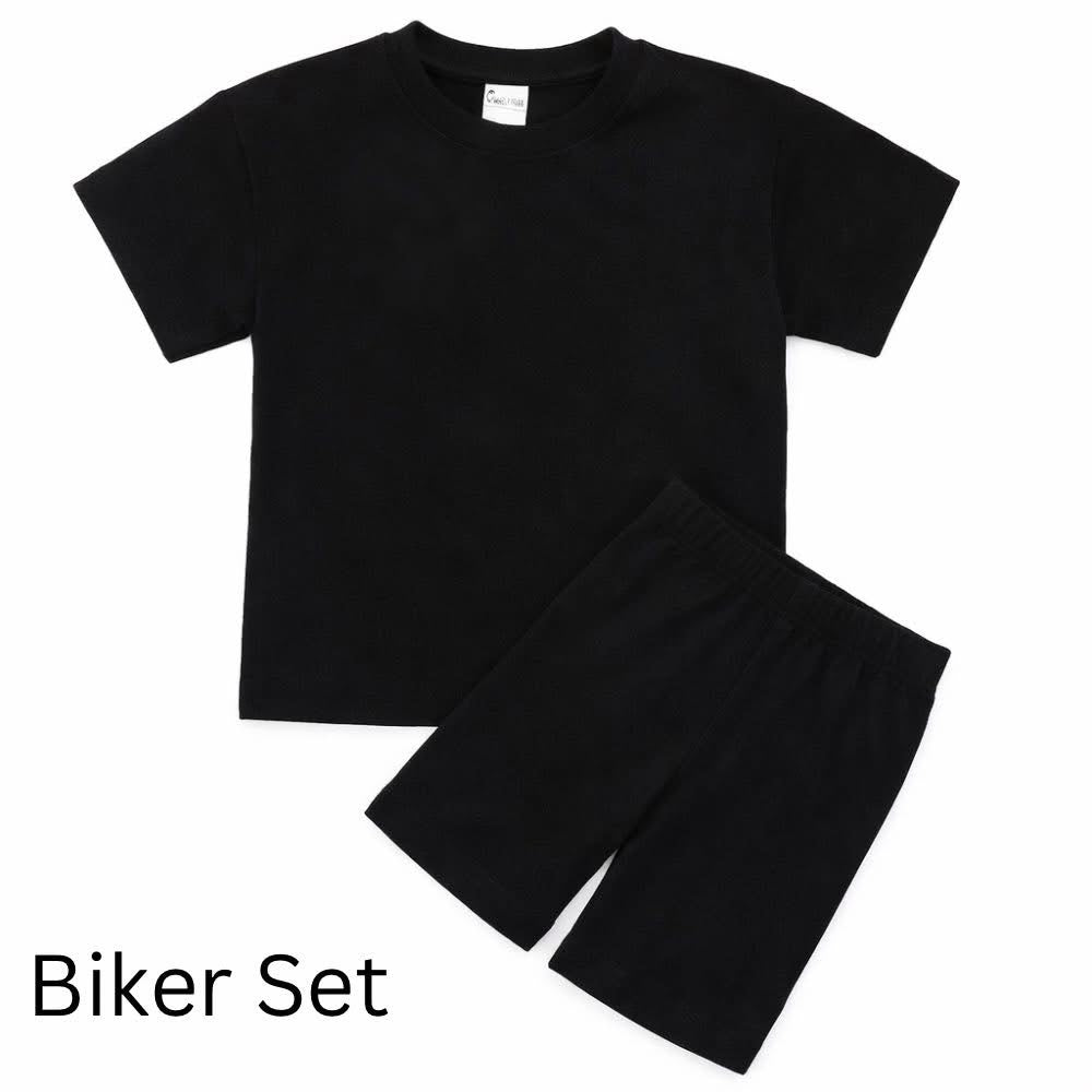 Kids Cotton Biker Short Set + Ridgerunners DTF