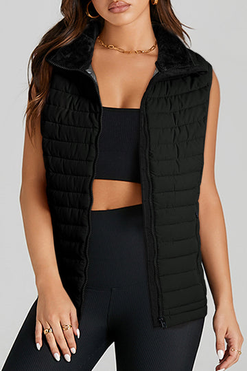 Black Puffer Vest RTS