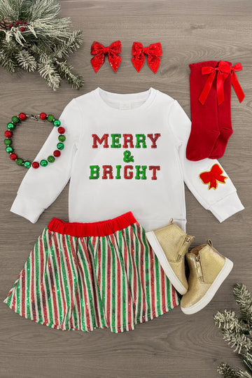 Merry & Bright skirt set