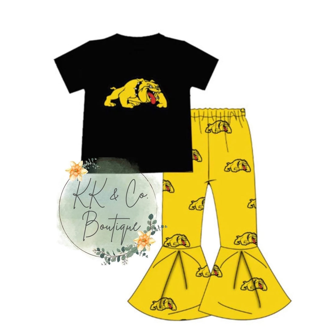 Girls Mascot Pants Set