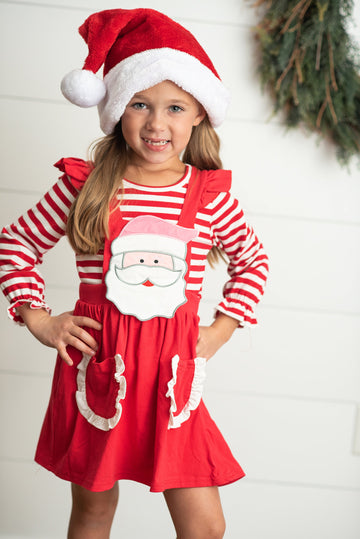 Christmas stripe Santa dress and shirt