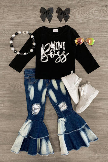 Mini boss snakeskin Jean set