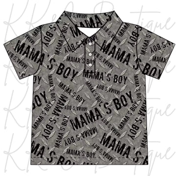 MAMA’s Button neck tee