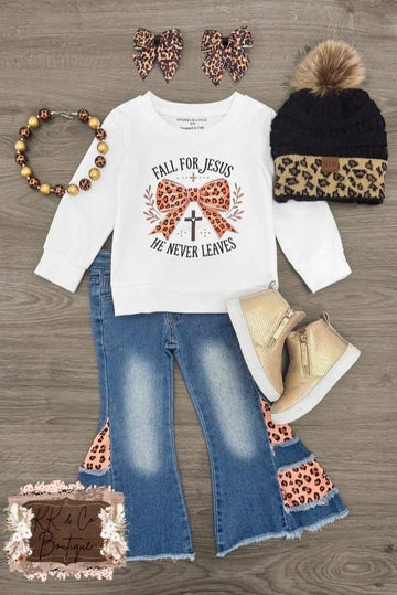 Fall for Jesus denim jean set