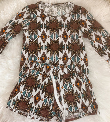 White Aztec short set