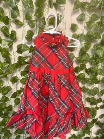 Vintage Christmas plaid dress
