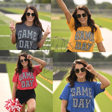 Adult Game Day t shirt