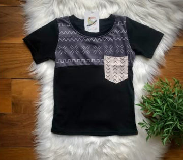 Boys tribal vibes pocket shirt