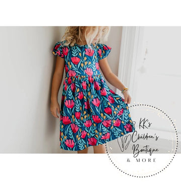 Floral tulip dress