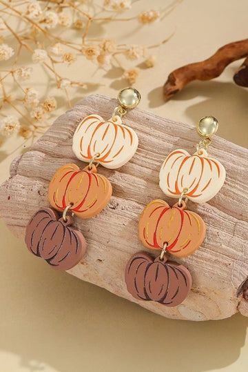 Pumpkin Earrings RTS