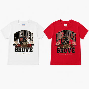 2026 Grove Ridgerunners Youth Football & Cheer Shirt - Pre-Order